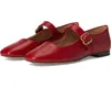 Sam Edelman Michaela Mary Jane Flat Scarlet Red Leather In Red