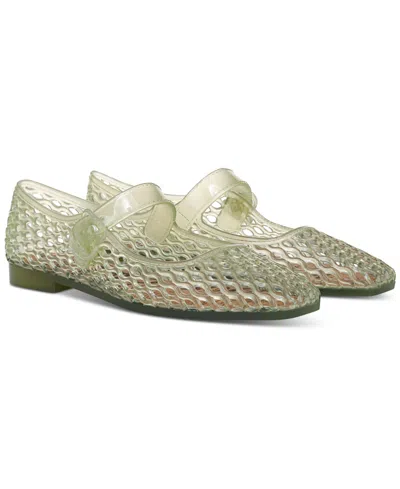 Sam Edelman Women's Michaela Jelly Mary Jane Flats In Green