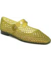 Sam Edelman Michaela Mary Jane Jelly Flats In Yellow