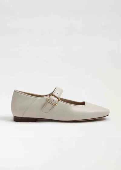 Sam Edelman Women's Michaela Mary Jane Flats In Ivory In White