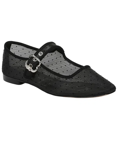 Sam Edelman Michaela Mesh Mary Jane Flat In Black