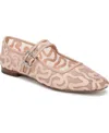 Sam Edelman Michaela Mary Jane Flat In Pink
