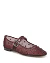 Sam Edelman Women's Michaela Shine Flats In Burgundy