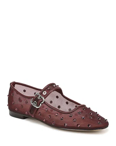 Sam Edelman Women's Michaela Shine Flats In Burgundy