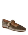 Sam Edelman Michaela Womens Buckle Square Toe Mary Janes In Dark Silver