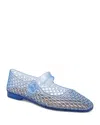 Sam Edelman Michaela Jelly Mary Jane Flat Soft Blue Jelly In Blue