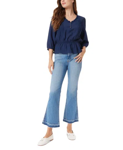Sam Edelman Women's Mid-rise Kick Flare Jeans