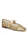 Sam Edelman Miranda Mary Jane Flat In Gold