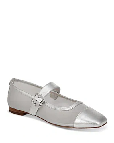 Sam Edelman Women's Miranda Square Toe Mary Jane Shoes In Silver
