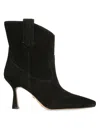 Sam Edelman Women's Moe Spool Heel Suede Booties In Chocolate