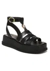 Sam Edelman Women's Naima Platform Gladiator Sandal In Black Leather In Black