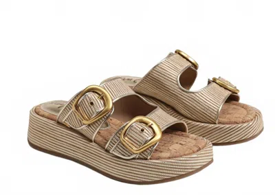 Sam Edelman Women's Narissa Platform Slide Sandal In Sunny Gold In Multi