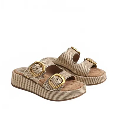 Sam Edelman Women's Nerissa Sandals In Gold Raffia In Multi