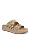 Sam Edelman Nerissa Two-strap Platform Sandal In Sunny Gold