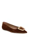 Sam Edelman Nico Pointed Toe Flat In Camel