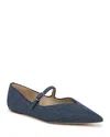 Sam Edelman Noa Mary Jane Pointed Toe Flat In Blue