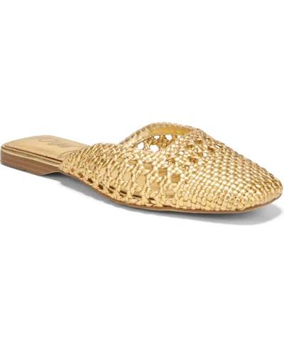 Sam Edelman Women's Nola Slip-on Mule Flats In Gold Leather