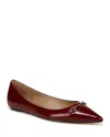 Sam Edelman Nori Pointed Toe Flat In Cabernet Red