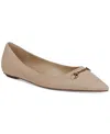 Sam Edelman Nori Pointed Toe Flat In Cappuccino Leather