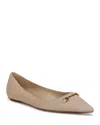 Sam Edelman Nori Pointed Toe Flat In Cappucino