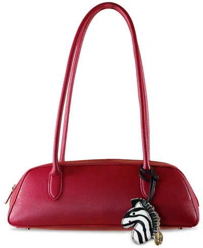 Sam Edelman Women's Nori Leather Bowler Medium Satchel Bag In Red