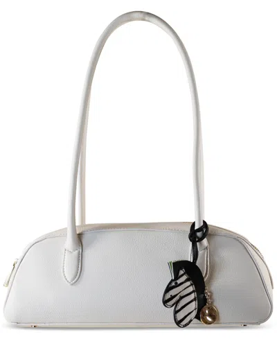 Sam Edelman Women's Nori Medium Bowler Extra-large Satchel Bag In White