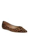 Sam Edelman Nori Leather Skimmer In Animal Print