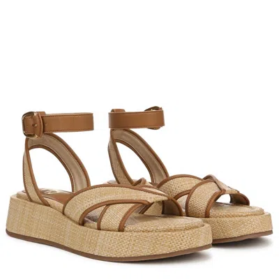 Sam Edelman Women's Nylie Sandal In Tan Brown Weave