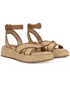 Sam Edelman Nylie Woven Wedge Platform Sandal In Bleached Beechwood