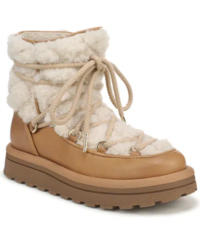 Sam Edelman Women's Ovie Lace-up Faux Fur Boots In Brown