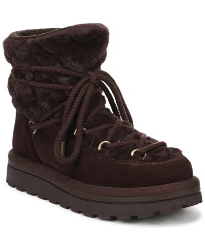 Sam Edelman Women's Ovie Lace-up Faux Fur Boots In Brown