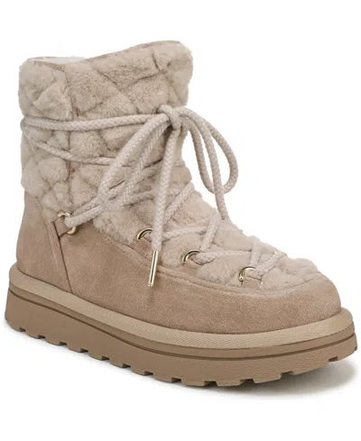 Sam Edelman Women's Ovie Lace-up Faux Fur Boots In Brown