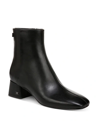 Sam Edelman Paige Bootie In Black Leather