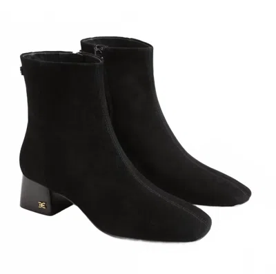 Sam Edelman Paige Ankle Bootie Black Suede