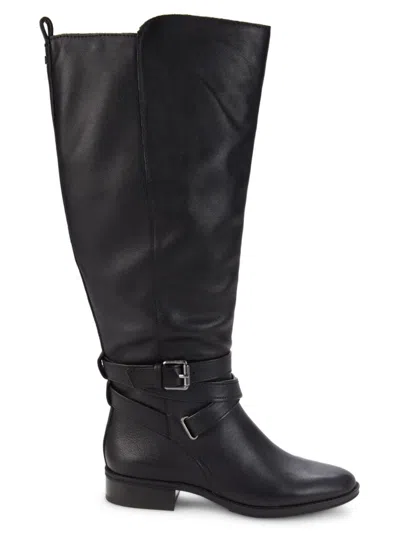 Sam Edelman Women's Pansy Leather Knee Boots In Black