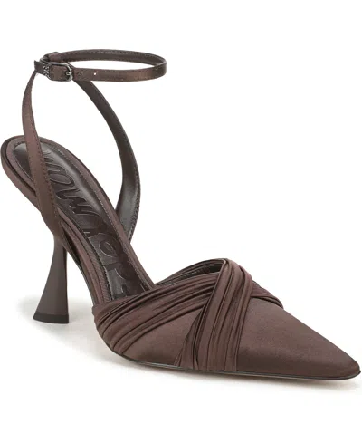 Sam Edelman Women's Patrice Ankle Strap Pumps In Brown