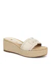 Sam Edelman Pauleena Espadrille Sandal Sand Dune Leather In Modern Ivory