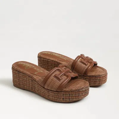 Sam Edelman Women's Pauleena Woven Sandal In Brown Weave In Multi