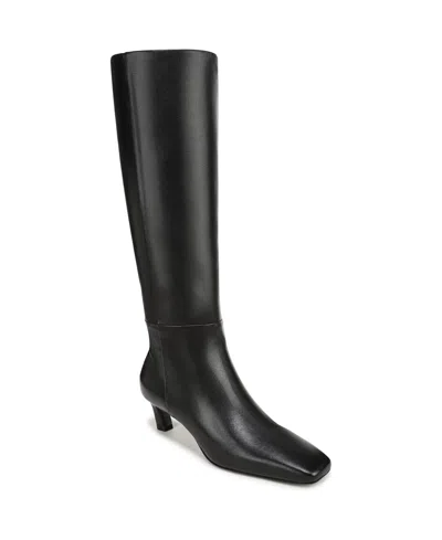 Sam Edelman Women's Perla Wide-calf Square Toe Knee-high Boots In Black