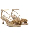Sam Edelman Phoebe Ankle Strap Sandal In Bleached Beechwood
