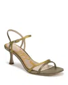Sam Edelman Presley Heeled Sandals Olive Satin In Green