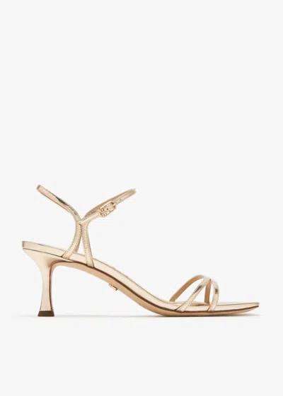 Sam Edelman Women's Presley Strappy Kitten Heel Sandal In Gold