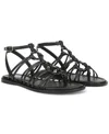 Sam Edelman Women's Raye Strappy Flat Sandals In Black