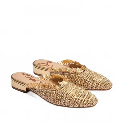Sam Edelman Women's Reeta Mule In Gold Raffia In Multi