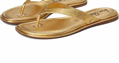 Sam Edelman Women's Remi Leather Flip Flop In Goldboa