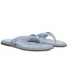 Sam Edelman Remi Flip Flop In Blue Breeze Leather