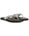 Sam Edelman Remi Flip Flop In Roccia Snake Leather