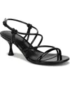 Sam Edelman Riana Strapy Heel Sandal Black Paten Leather In Black