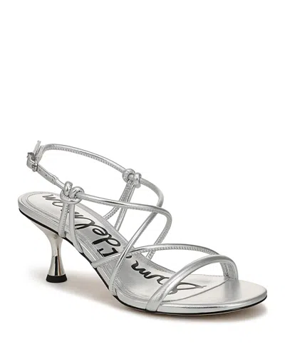 Sam Edelman Women's Riana Strappy Sandals In Silver