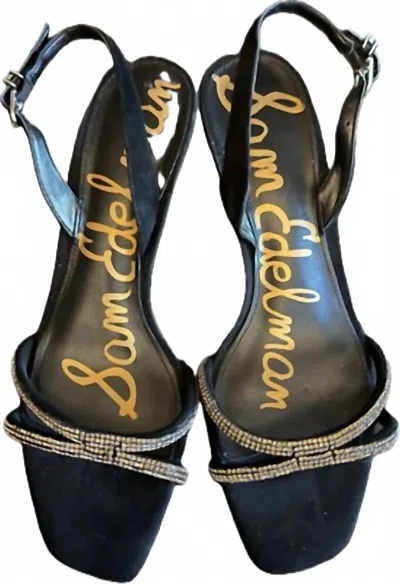 Sam Edelman Women's Ronan Heels In Black Suede
